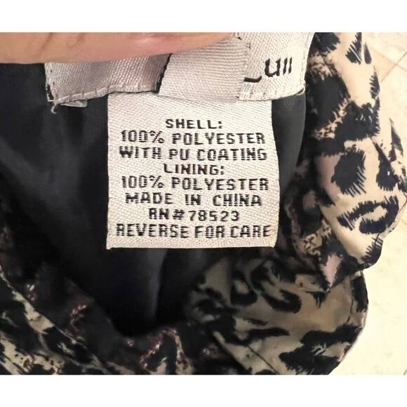 Luii size small zip up jacket leopard print - Picture 4 of 4